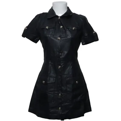 Skjortekjole (Sort) fra River Island Petite Polyurethan, Viscose