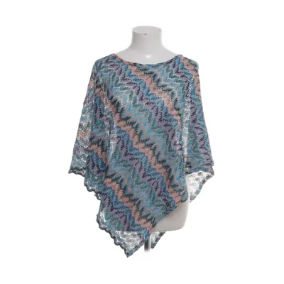 Poncho (Blauw, Meerkleurig) van Pernilla Wahlgren Metallvezel, Polyester