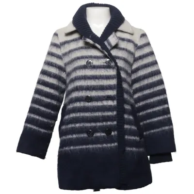 Skepparkavaj (Blå, Vit) från Jean Paul Gaultier for Lindex Elastan, Polyester, Ull