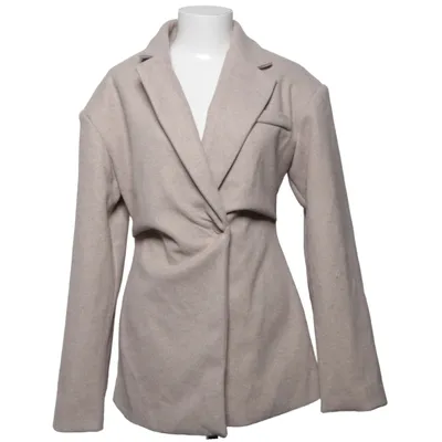 Frakke (Beige) fra PrettyLittleThing Elastan, Polyester