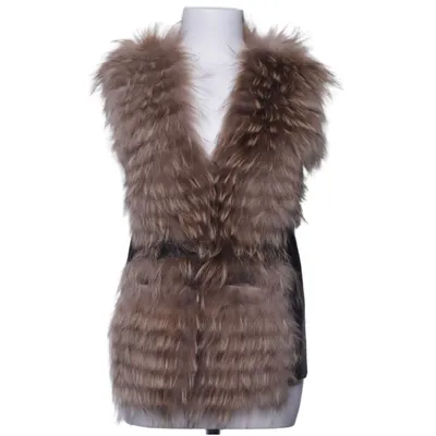 Fur vest (Brown, Black) from Kopenhagen by Andersen Fur