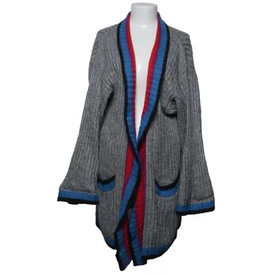 Cardigan (Gray, Blue, Red) from Escada by Margaretha Ley Mohair, Polyamide