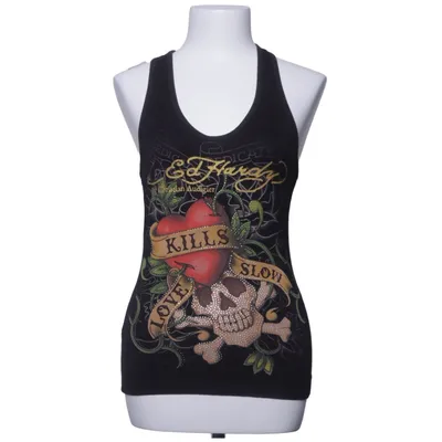 Tank Top (Black, Multicolored) from Ed Hardy by Christian Audigier Cotton