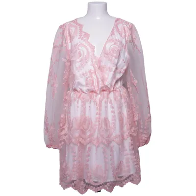 Kjole (Pink, Hvid) fra Boohoo Polyester