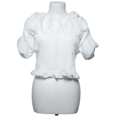 Crop top (White) from NA-KD Art Polyester