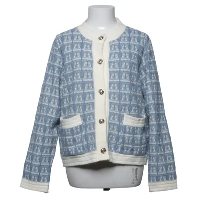 Cardigan (Blue, White) from KNIT Polyamide, Polyester, Viscose