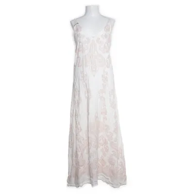 Långklänning (Vit, Rosa) från Branting Bomull, Linne
