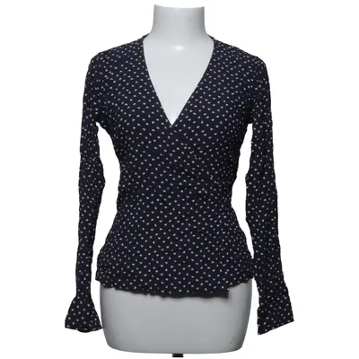 Wrap blouse (Blue) from Ganni Viscose