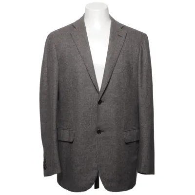 Blazer (Grijs) van Caruso Angora, Kasjmier, Cupro, Wol
