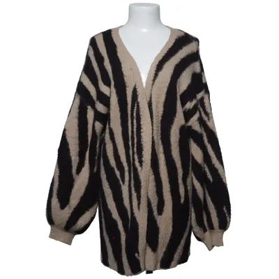 Cardigan (Beige, Sort) fra NA-KD Akryl, Mohair, Polyester, Uld