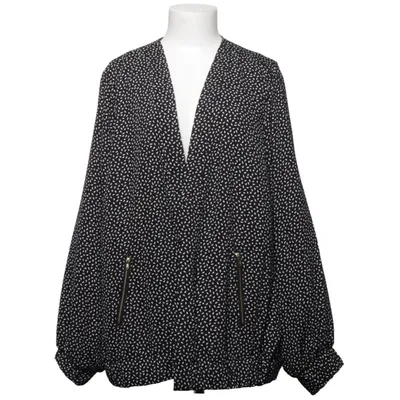 Jacka (Svart, Vit) från Zizzi Polyester