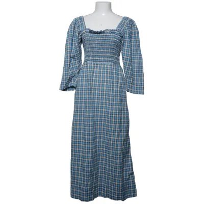 Klänning (Blå, Vit, Svart) från Ganni Ekologisk bomull, Polyamid, Återvunnen polyester