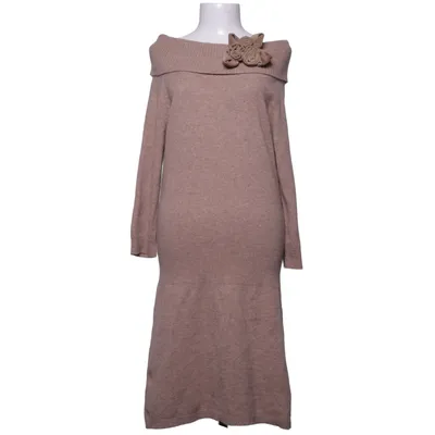 Jurk met col (Beige) van Derhy Acryl, Angora, Polyamide, Wol