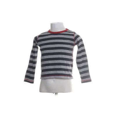 Langærmet t-shirt (Grå, Blå) fra Kids by Lindex Bomuld, Viscose