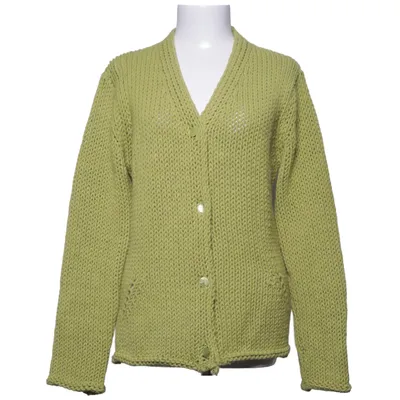 Cardigan (Groen) van Hopsack Acryl, Wol