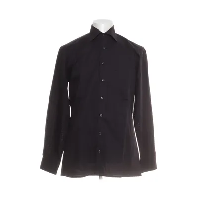Shirt (Zwart) van Olymp Katoen