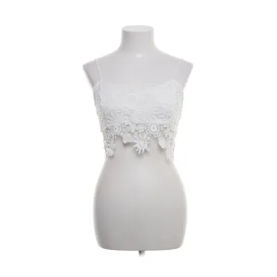 Crop top (White) from Parisian Collection Polyester