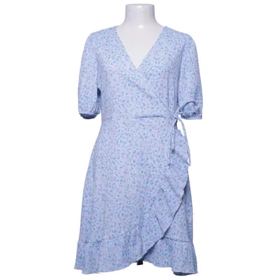Wikkeljurk (Blauw, Wit, Meerkleurig) van Gina Tricot Elastaan, Polyester