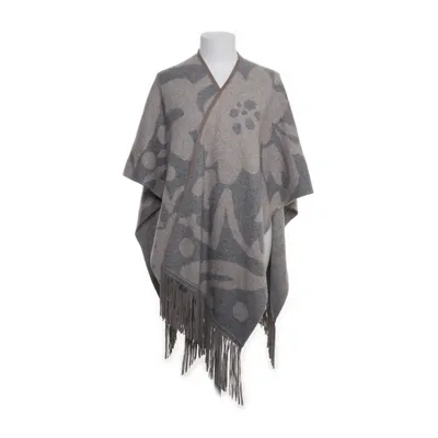 Poncho (Grå) från Nice Connection Kashmir, Skinn, Ull