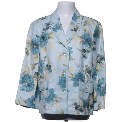 Blazer (Blue, Yellow, Green) from Emma & James Linen, Polyester, Viscose