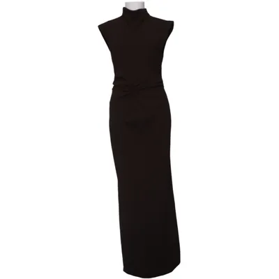 Maxi jurk (Bruin) van Rotate Elastaan, Polyester