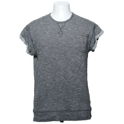 T-shirt (Grijs) van Solid Katoen