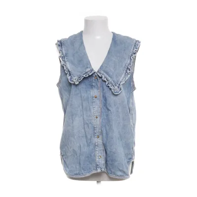 Spijker gilet (Blauw) van Ganni Organisch katoen, Lyocell