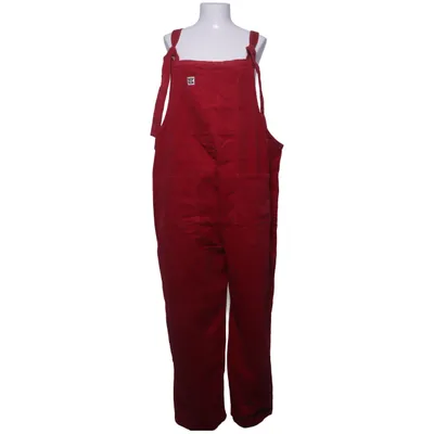 Dungarees (Red) from Lucy & Yak Elastane, Organic cotton