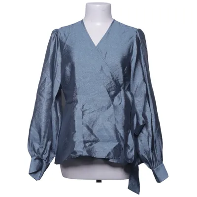 Wrap blouse (Blue) from Visual Clothing Project Polyester