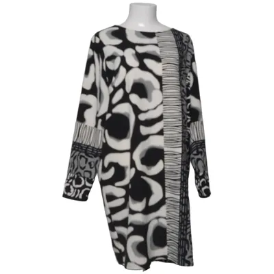 Klänning (Svart, Vit, Grå, Flerfärgad) från Elinette Elastan, Polyester