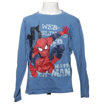 T-shirt à manches longues (Bleu, Rouge, Blanc) de Spiderman Coton