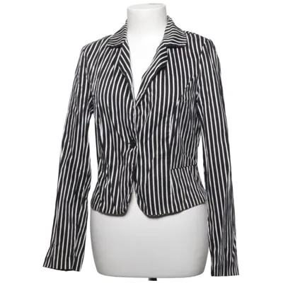 Blazer (Noir, Blanc) de Suzy Shier Coton, Élasthane