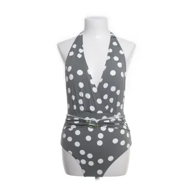 Maillot de bain une pièce (Gris, Blanc) de Power Flower Élasthane, Nylon