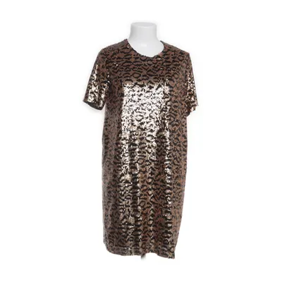 Cocktailkjole (Sort, Guld, Flerfarvet) fra Zara Knit Polyester, Viscose