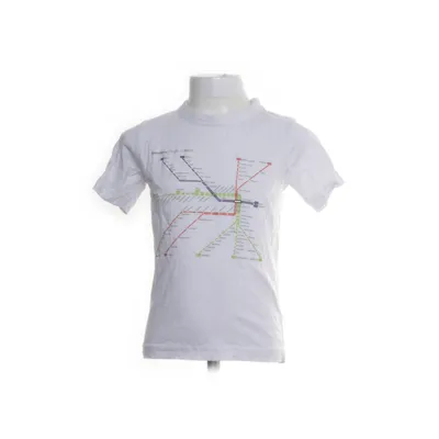 T-shirt (White, Multicolored) from Printer Active Wear Cotton