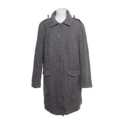 Coat (Gray) from Mia Linea Polyester, Wool