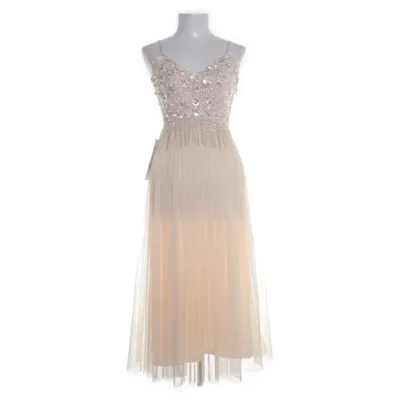 Evening gown (Beige) from Lace & Beads Polyester