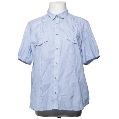 Korte mouwen shirt (Blauw, Wit) van Eterna Excellent Katoen