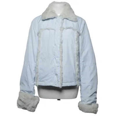 Shearling jacket (Blue) from Sem Per Lei Polyester, Rabbit fur
