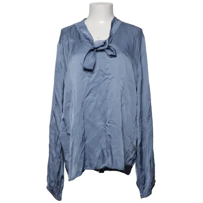 Pussy bow blouse (Blue) from Haust Viscose