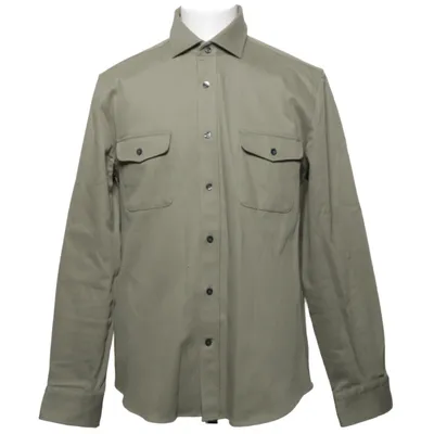 Överskjorta (Grön) från Reiss Bomull, Elastan