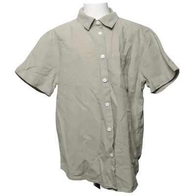 Kortärmad skjorta (Grön) från Lindex Bomull, Linne