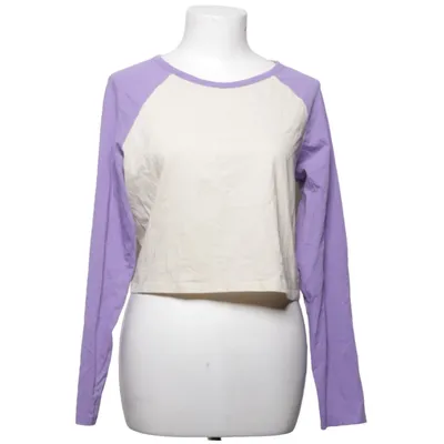 Baseballtröja (Lila, Beige) från Monki Bomull, Elastan