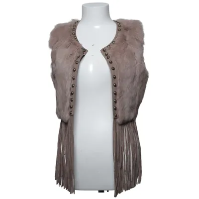 Bont gilet (Beige) van Buch Copenhagen Konijnenbont