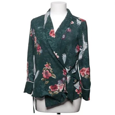 Omlottblus (Grön, Flerfärgad) från Zara Basic Collection Polyester