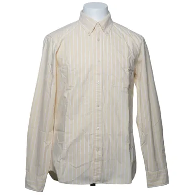 Shirt (Geel, Wit) van Uniqlo Katoen