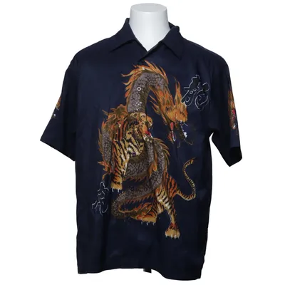Kurzarmhemd (Blau) von Earthquake Polyester