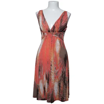 Jurk (Rood, Bruin, Wit) van Stella Morgan Elastaan, Polyester
