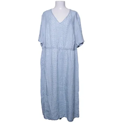 Robe (Bleu, Blanc) de Ulla Popken Lyocell