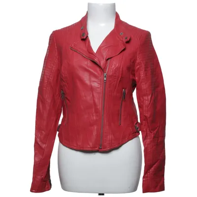 Biker jacket (Red) from TrulyMine Polyester, Polyurethane